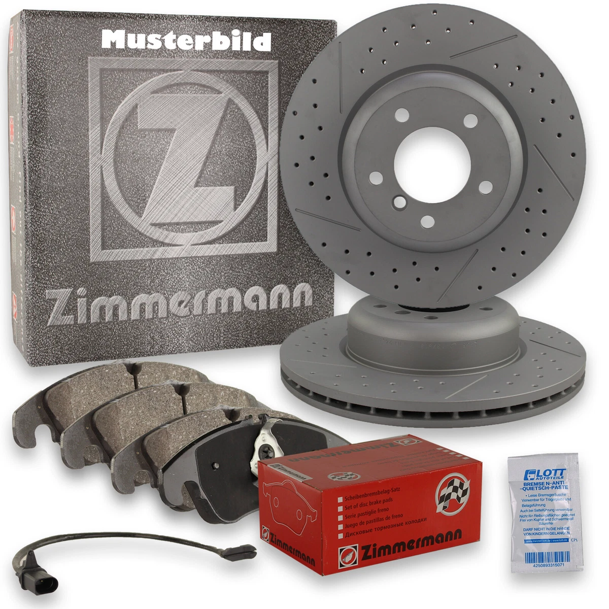 Гальмівні колодки та диски Zimmermann для MERCEDES-BENZ E-CLASS T-Model (S211) Гальмівні колодки та диски Zimmermann для MERCEDES-BENZ E-CLASS T-Model (S211)